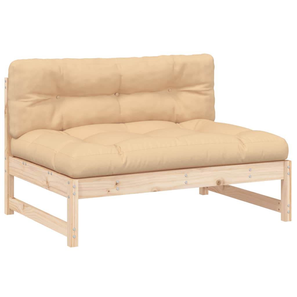 2-delige Loungeset met kussens massief grenen is nu te koop bij PeponiXL, paradijselijk wonen!