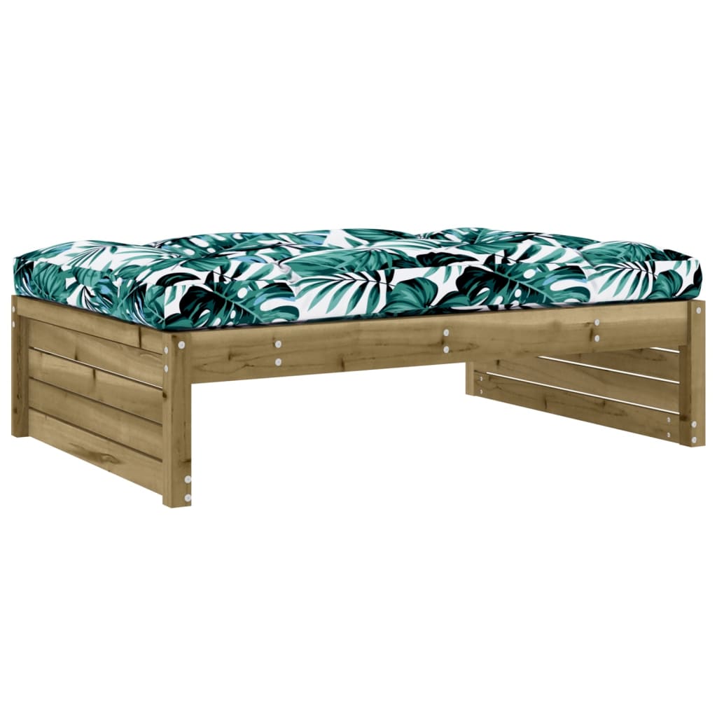 4-delige Loungeset met kussens geïmpregneerd grenenhout is nu te koop bij PeponiXL, paradijselijk wonen!