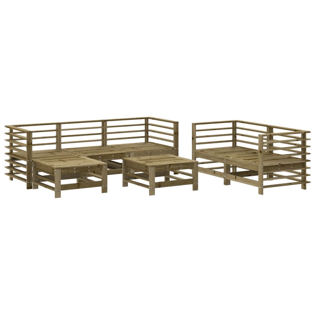 7-delige Loungeset geïmpregneerd grenenhout is nu te koop bij PeponiXL, paradijselijk wonen!