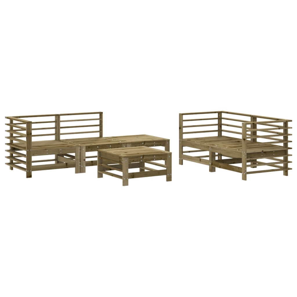 6-delige Loungeset geïmpregneerd grenenhout is nu te koop bij PeponiXL, paradijselijk wonen!
