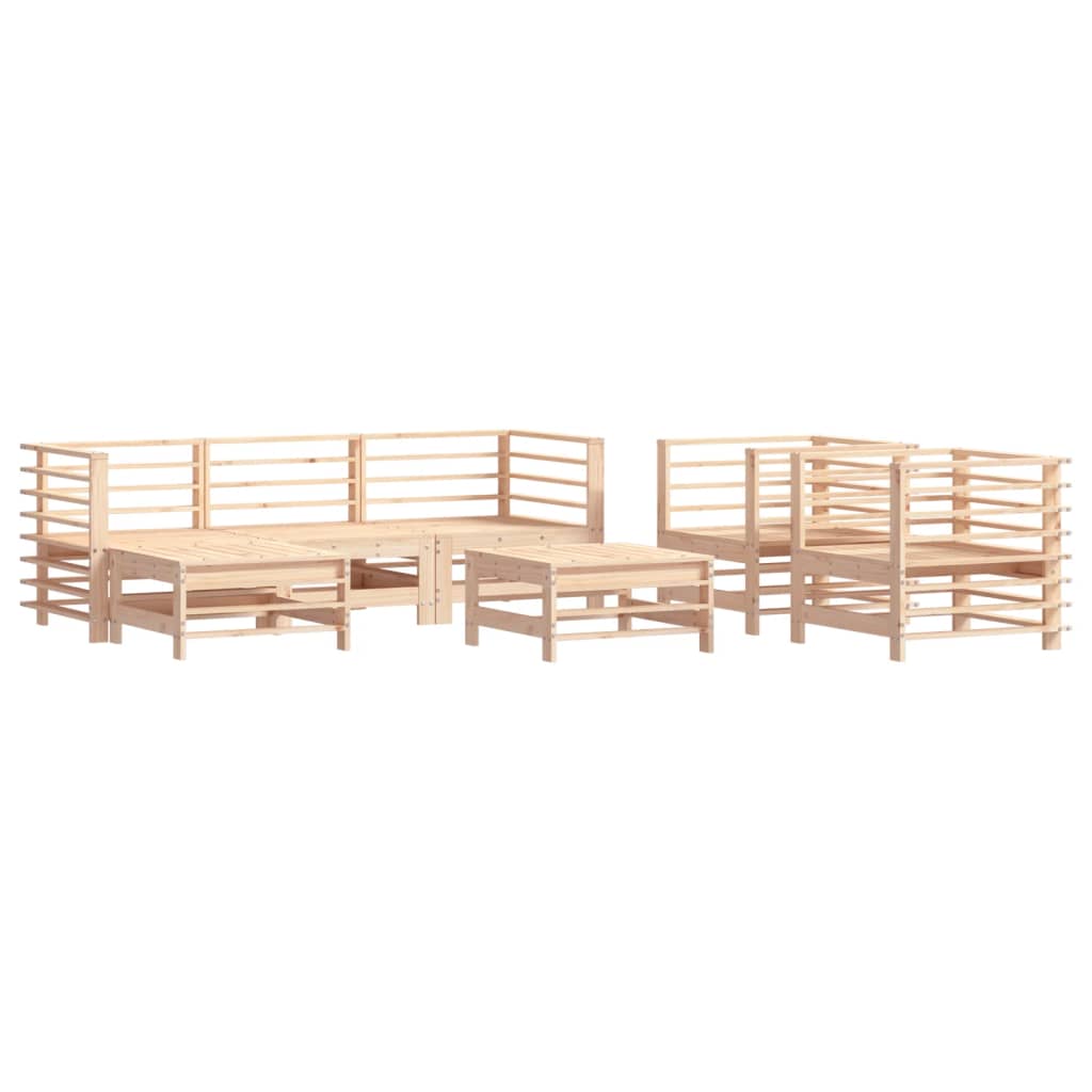 7-delige Loungeset massief grenenhout is nu te koop bij PeponiXL, paradijselijk wonen!