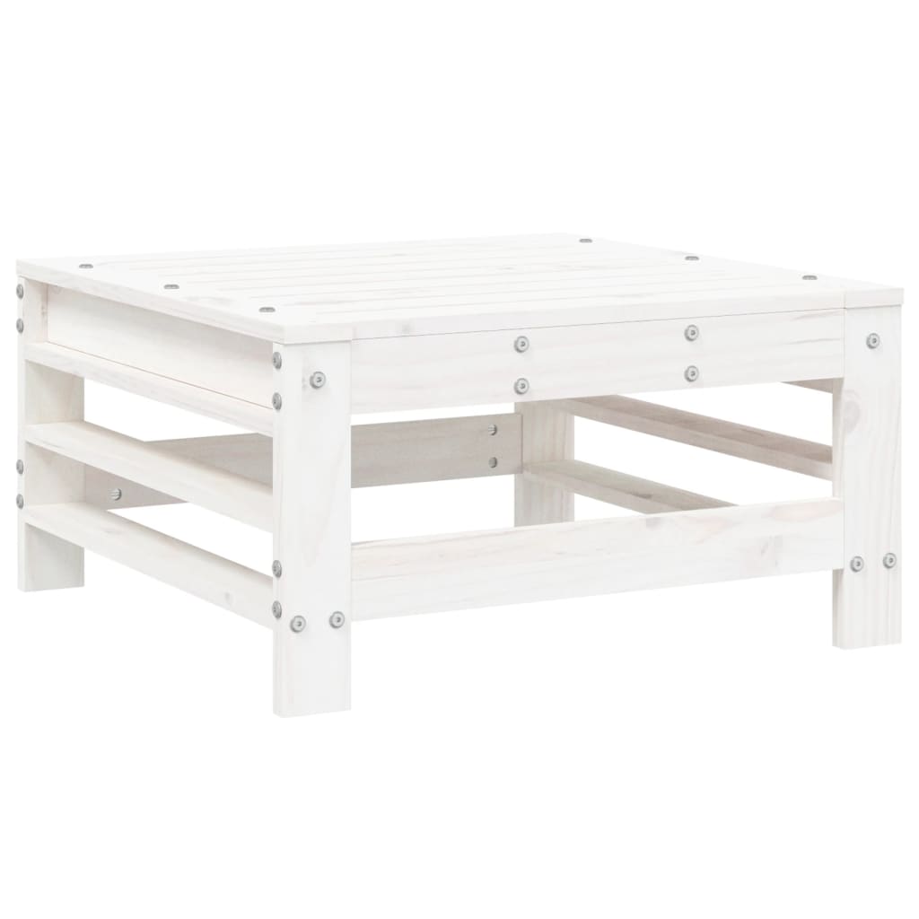 7-delige Loungeset massief grenenhout wit is nu te koop bij PeponiXL, paradijselijk wonen!