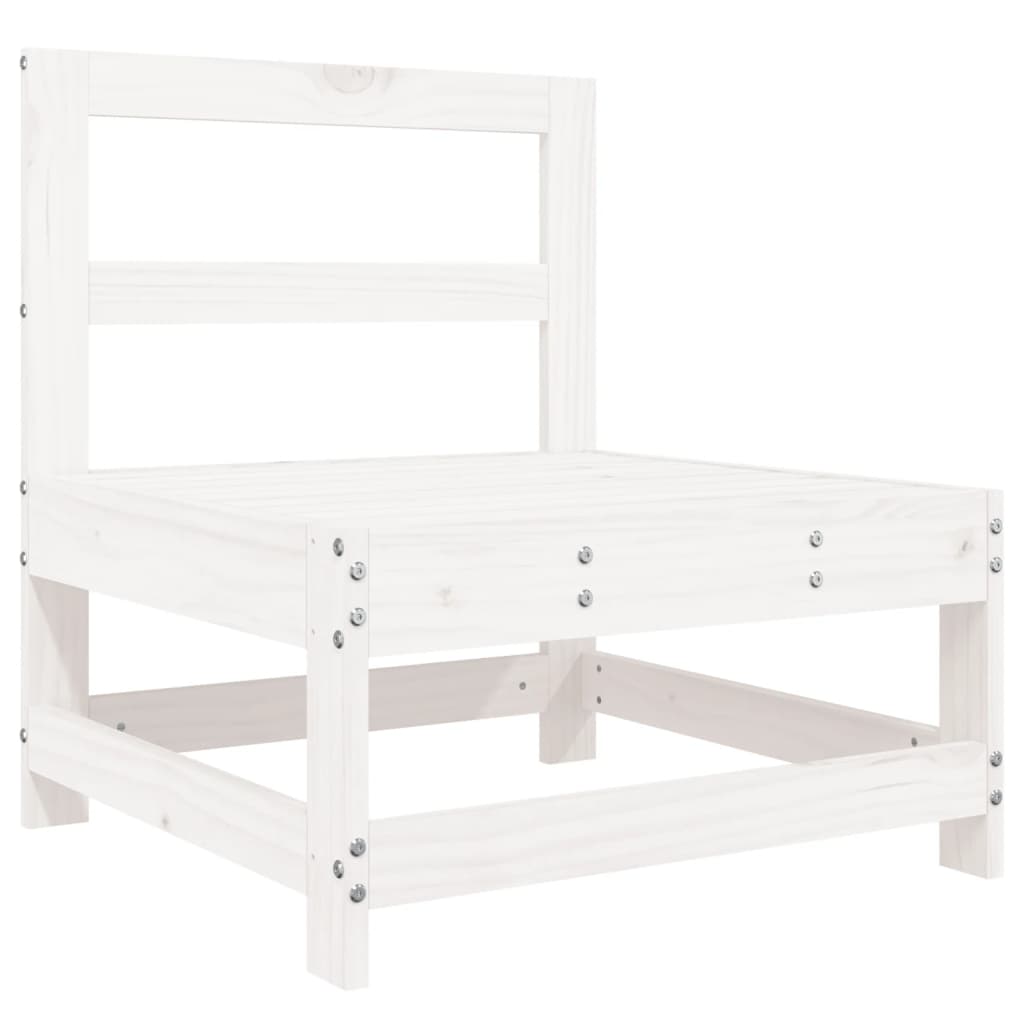 8-delige Loungeset massief grenenhout wit is nu te koop bij PeponiXL, paradijselijk wonen!