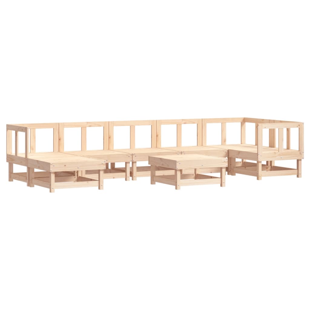 8-delige Loungeset massief grenenhout is nu te koop bij PeponiXL, paradijselijk wonen!