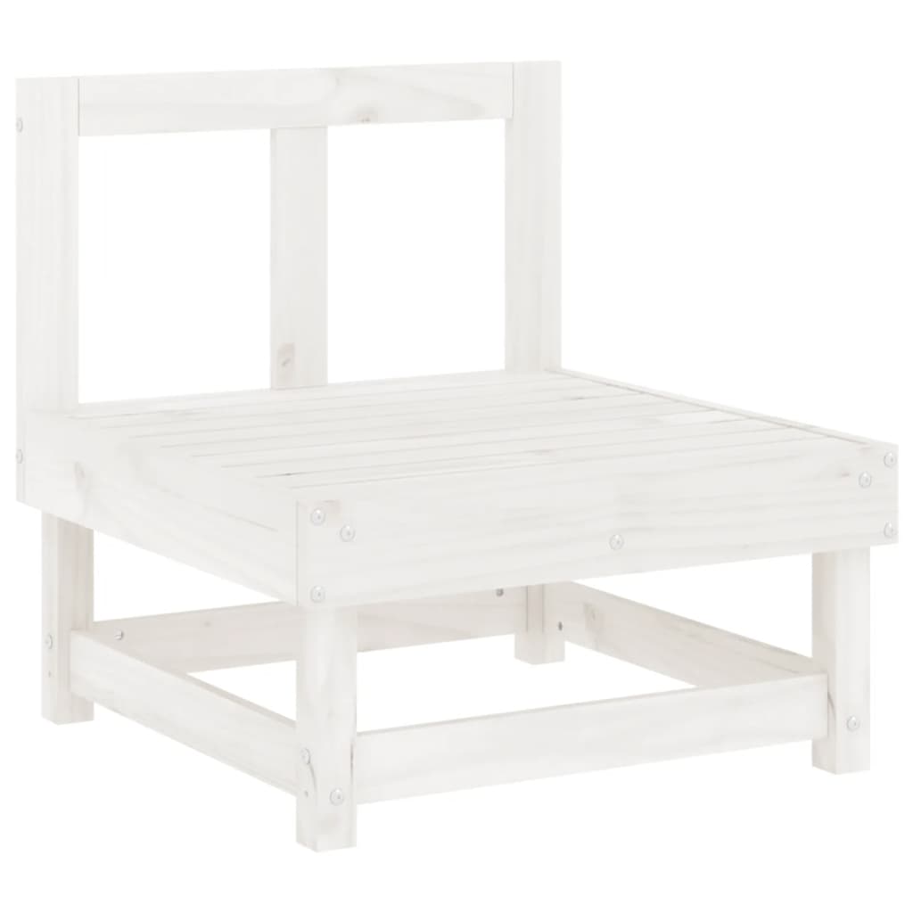 8-delige Loungeset massief grenenhout wit is nu te koop bij PeponiXL, paradijselijk wonen!