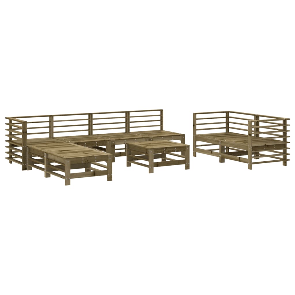 9-delige Loungeset geïmpregneerd grenenhout is nu te koop bij PeponiXL, paradijselijk wonen!