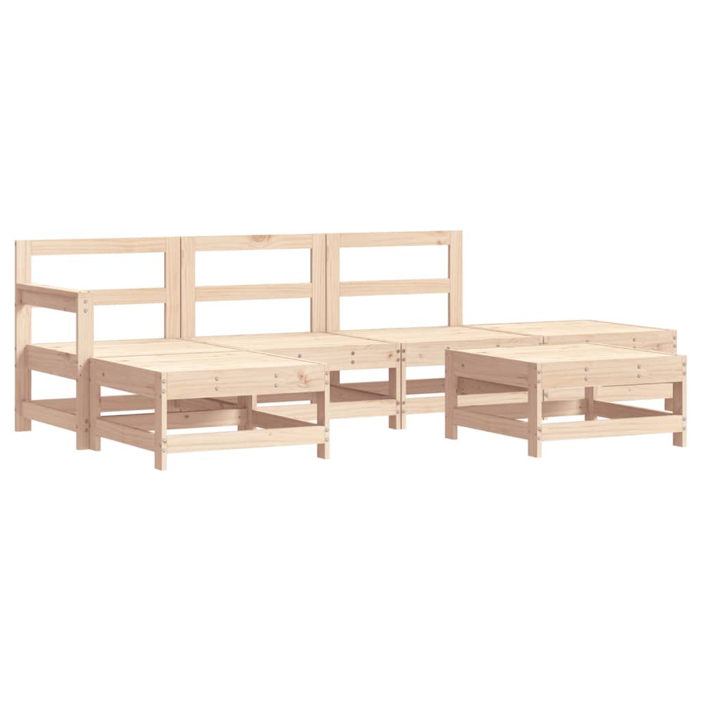 6-delige Loungeset massief grenenhout is nu te koop bij PeponiXL, paradijselijk wonen!