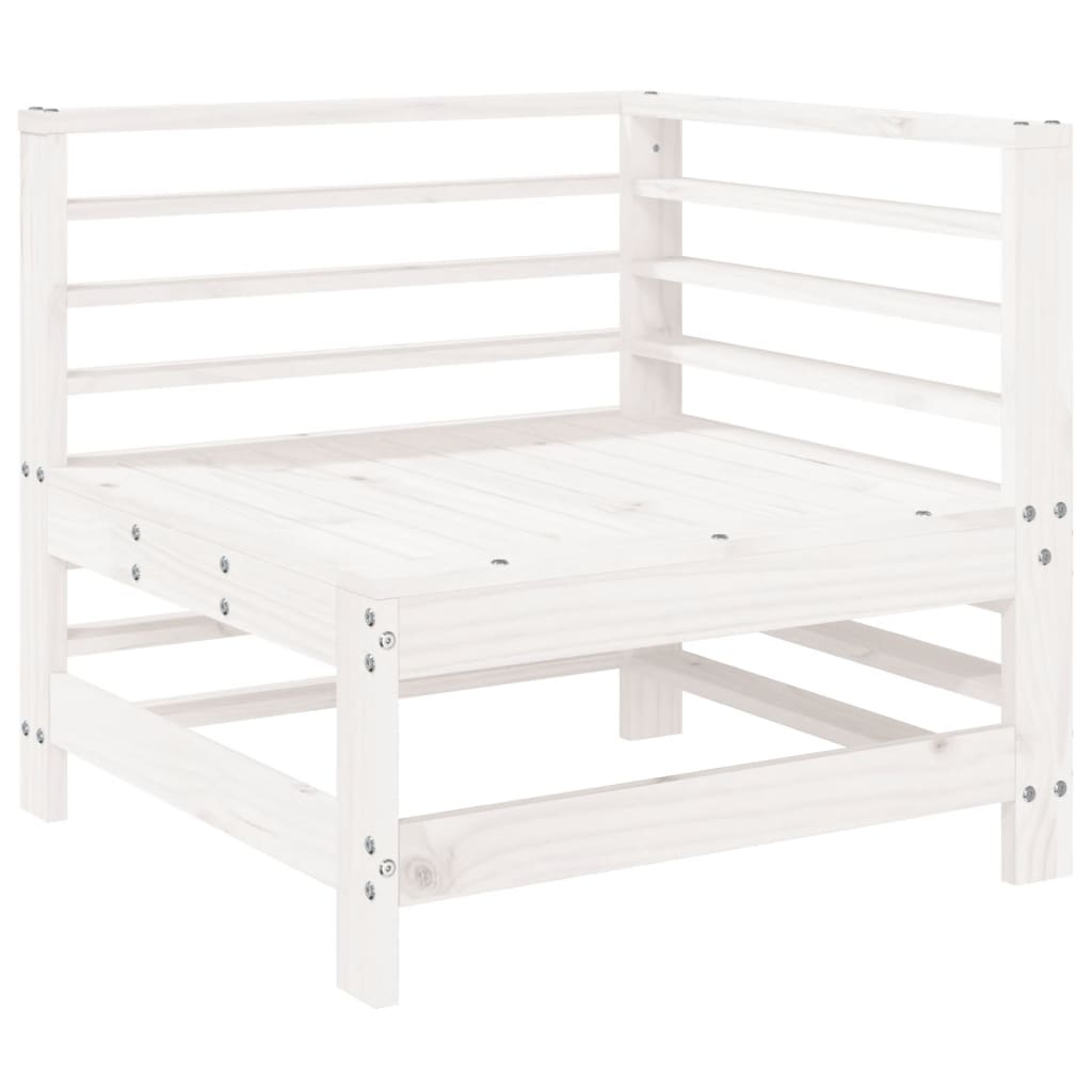6-delige Loungeset massief grenenhout wit is nu te koop bij PeponiXL, paradijselijk wonen!