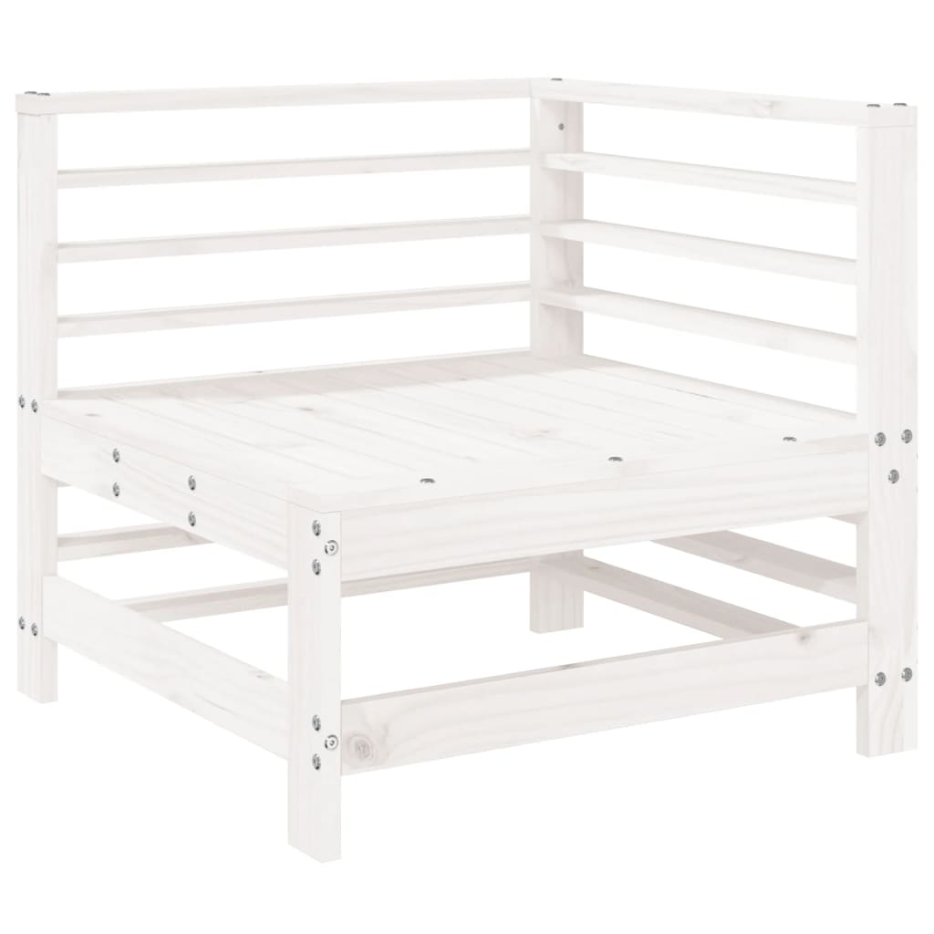 6-delige Loungeset massief grenenhout wit is nu te koop bij PeponiXL, paradijselijk wonen!
