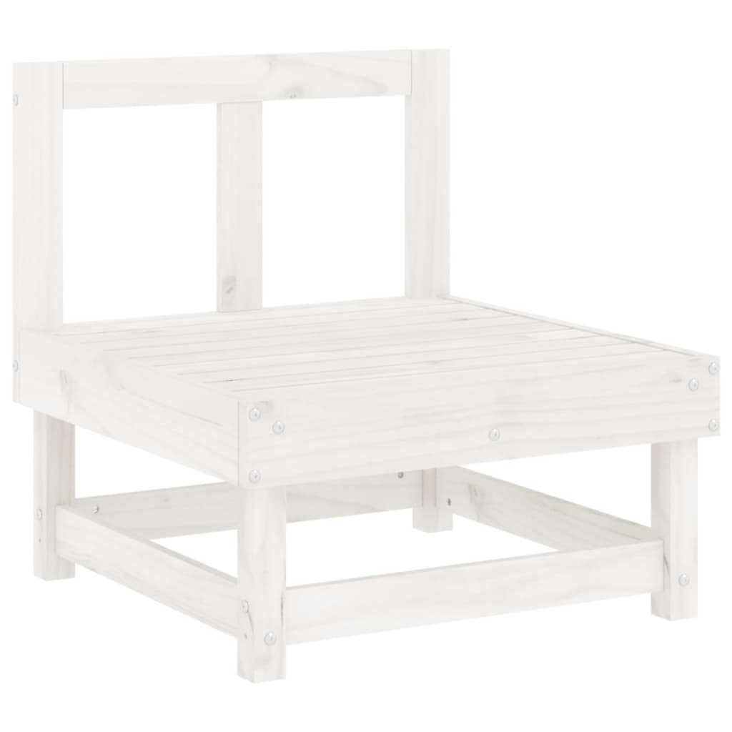 7-delige Loungeset massief grenenhout wit is nu te koop bij PeponiXL, paradijselijk wonen!