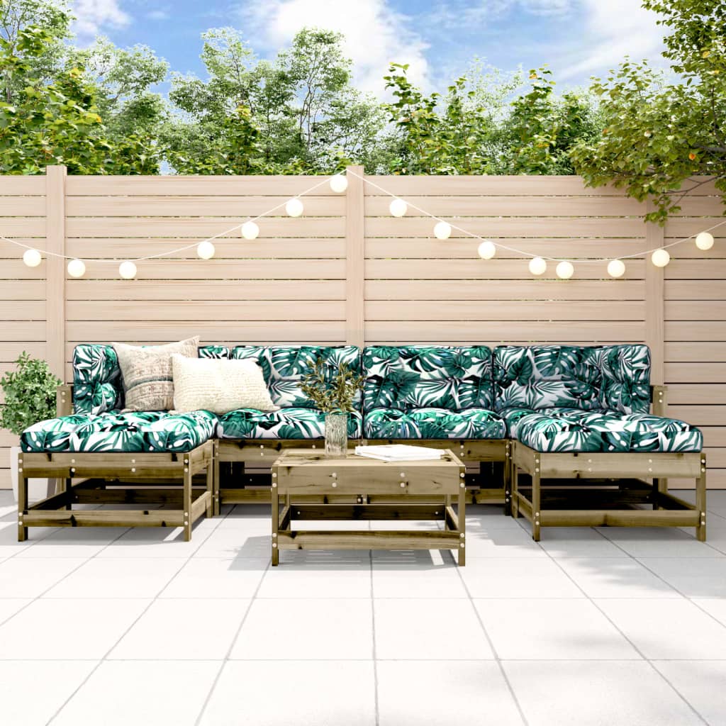 7-delige Loungeset geïmpregneerd grenenhout is nu te koop bij PeponiXL, paradijselijk wonen!