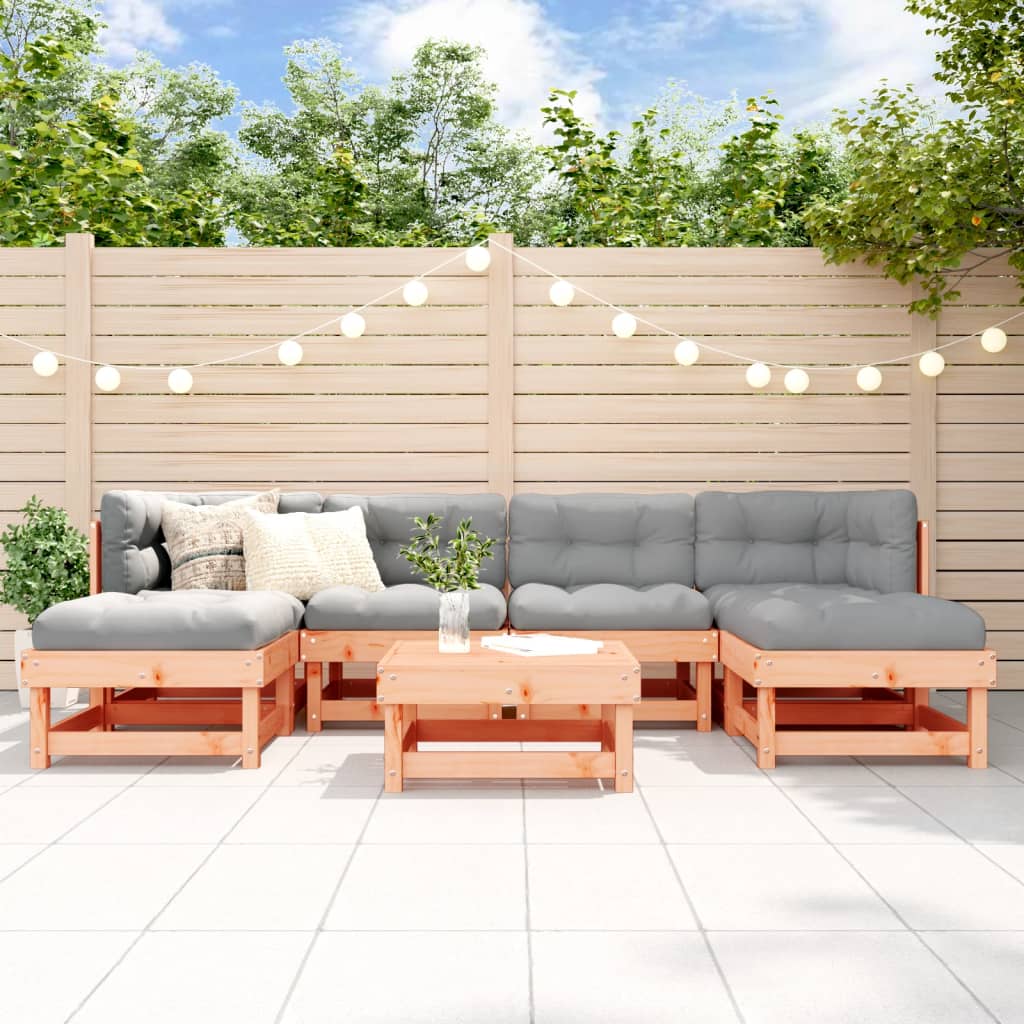 7-delige Loungeset massief douglashout is nu te koop bij PeponiXL, paradijselijk wonen!