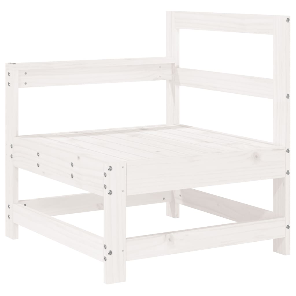 7-delige Loungeset massief grenenhout wit is nu te koop bij PeponiXL, paradijselijk wonen!