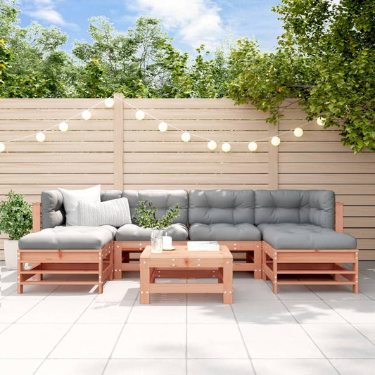 7-delige Loungeset massief douglashout is nu te koop bij PeponiXL, paradijselijk wonen!