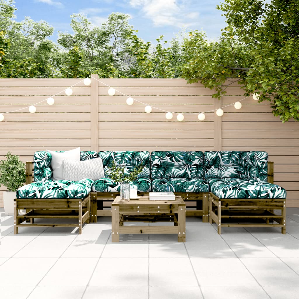 7-delige Loungeset geïmpregneerd grenenhout is nu te koop bij PeponiXL, paradijselijk wonen!