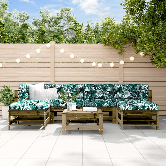 7-delige Loungeset geïmpregneerd grenenhout is nu te koop bij PeponiXL, paradijselijk wonen!