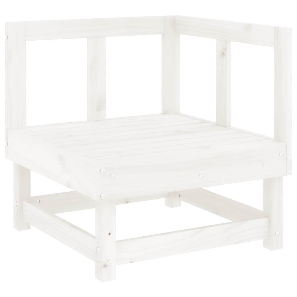 7-delige Loungeset massief grenenhout wit is nu te koop bij PeponiXL, paradijselijk wonen!