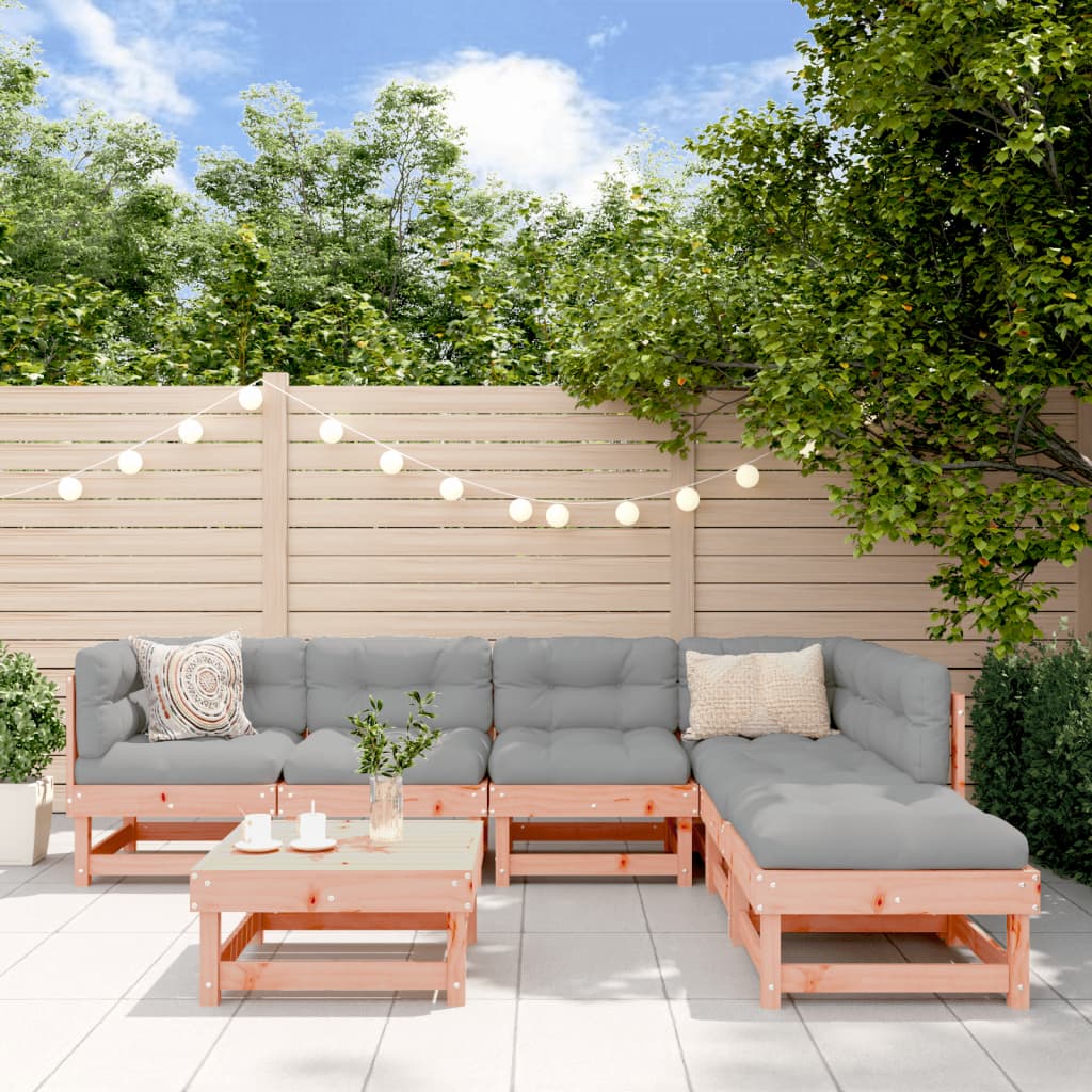 7-delige Loungeset massief douglashout is nu te koop bij PeponiXL, paradijselijk wonen!