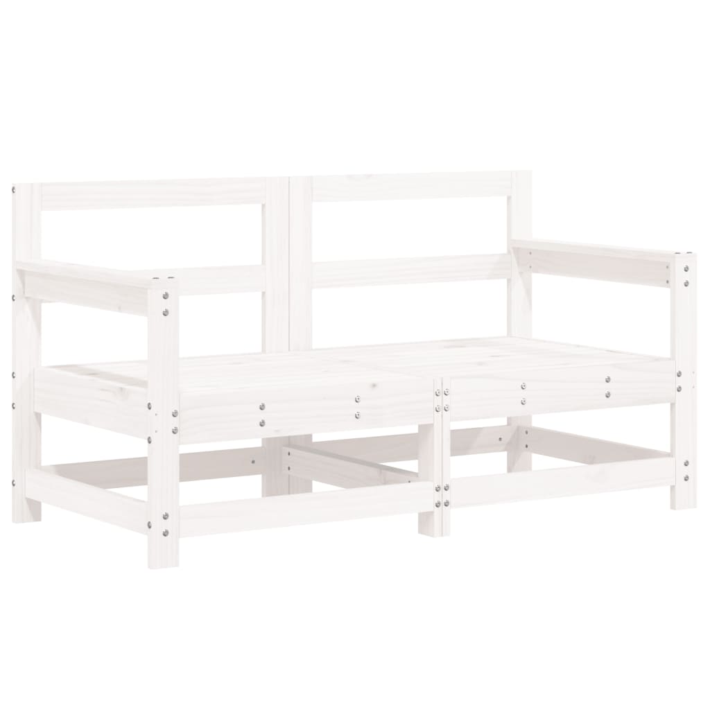 7-delige Loungeset massief grenenhout wit is nu te koop bij PeponiXL, paradijselijk wonen!
