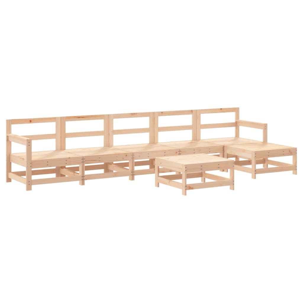 7-delige Loungeset massief grenenhout is nu te koop bij PeponiXL, paradijselijk wonen!