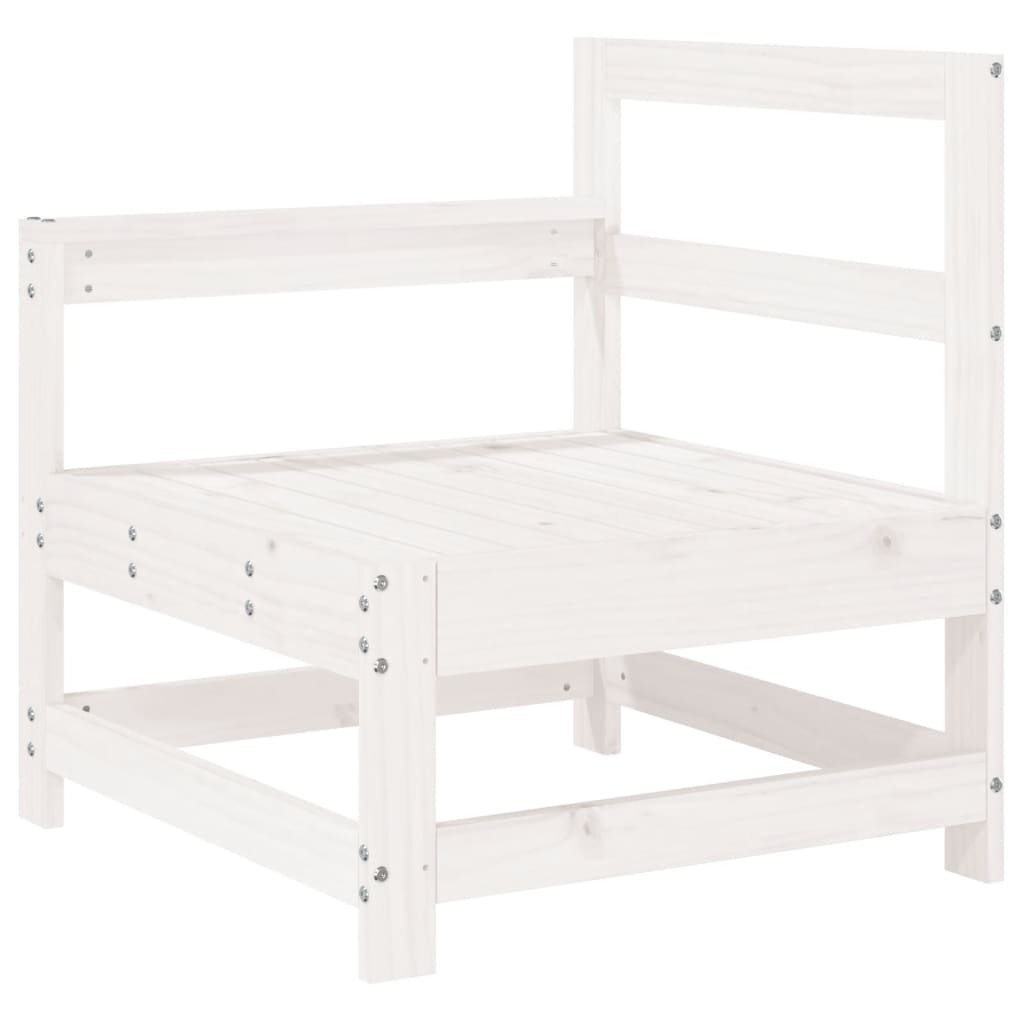 7-delige Loungeset massief grenenhout wit is nu te koop bij PeponiXL, paradijselijk wonen!