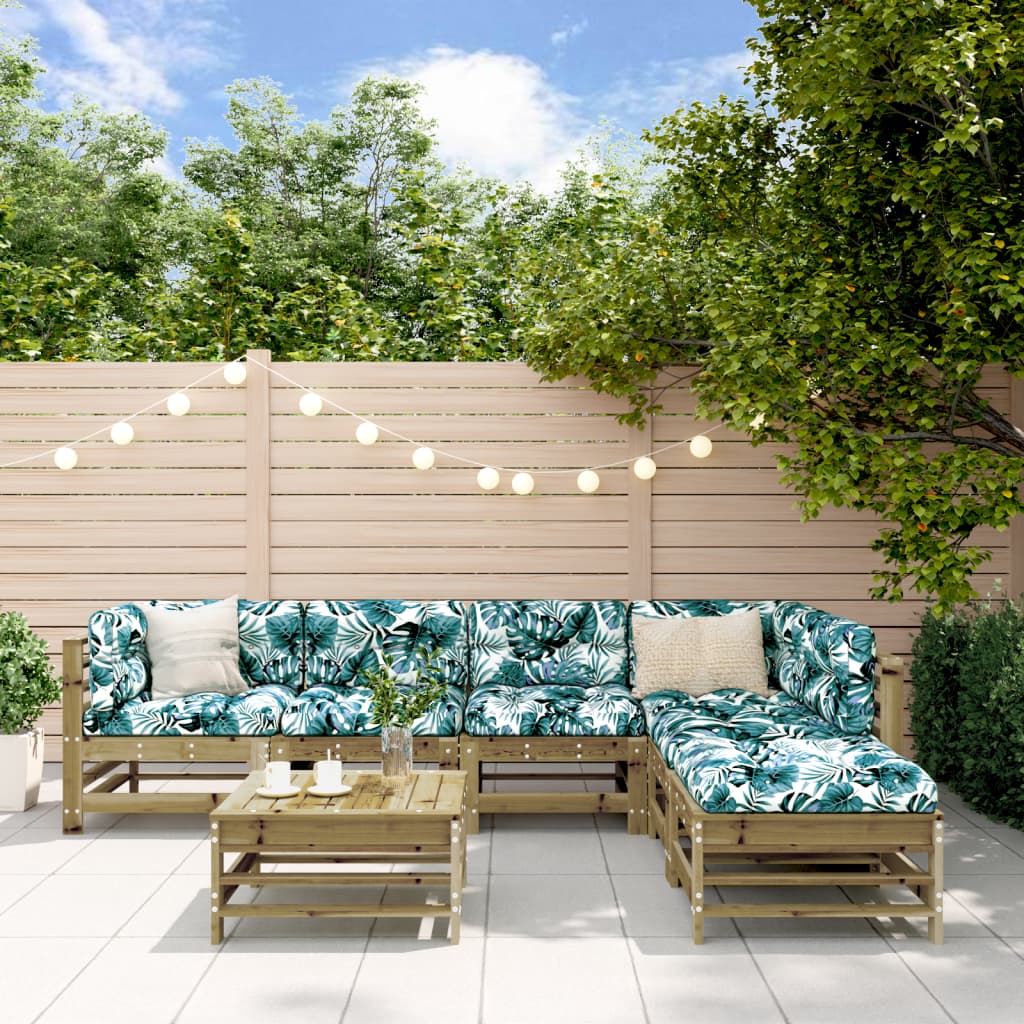 7-delige Loungeset geïmpregneerd grenenhout is nu te koop bij PeponiXL, paradijselijk wonen!
