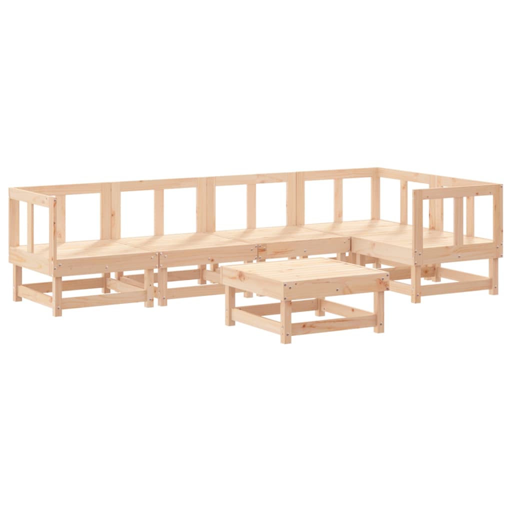 6-delige Loungeset massief grenenhout is nu te koop bij PeponiXL, paradijselijk wonen!