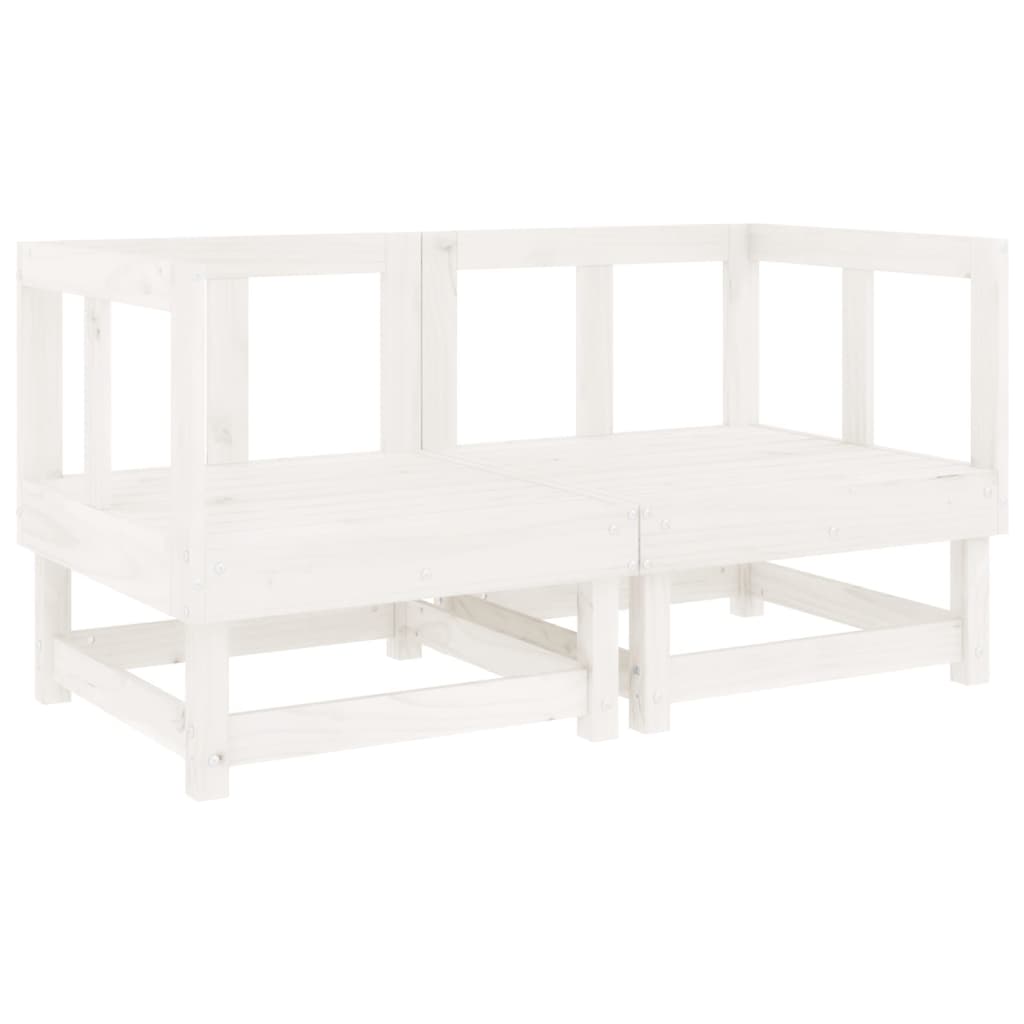 6-delige Loungeset massief grenenhout wit is nu te koop bij PeponiXL, paradijselijk wonen!