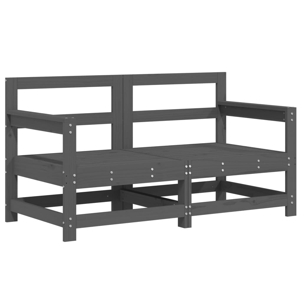 6-delige Loungeset massief grenenhout grijs is nu te koop bij PeponiXL, paradijselijk wonen!