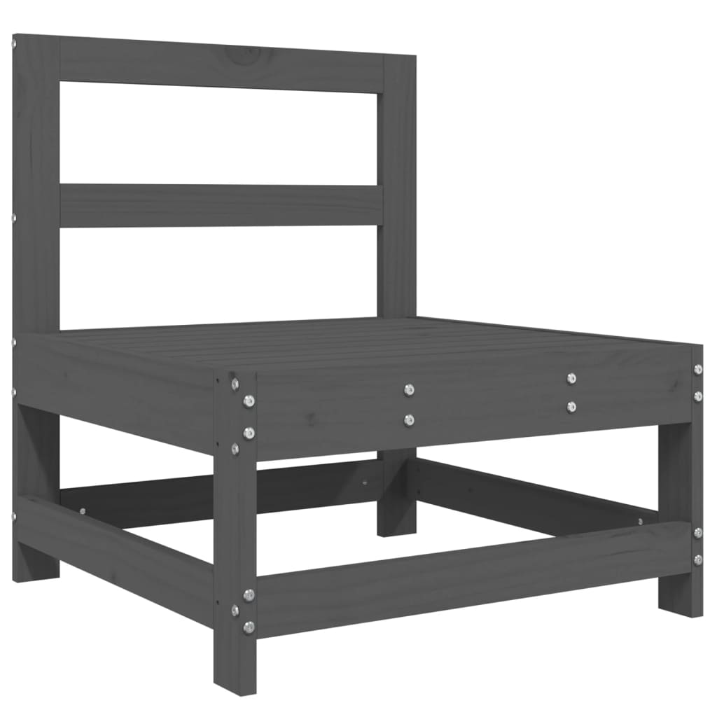 6-delige Loungeset massief grenenhout grijs is nu te koop bij PeponiXL, paradijselijk wonen!