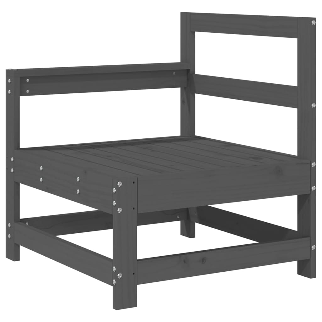 6-delige Loungeset massief grenenhout grijs is nu te koop bij PeponiXL, paradijselijk wonen!