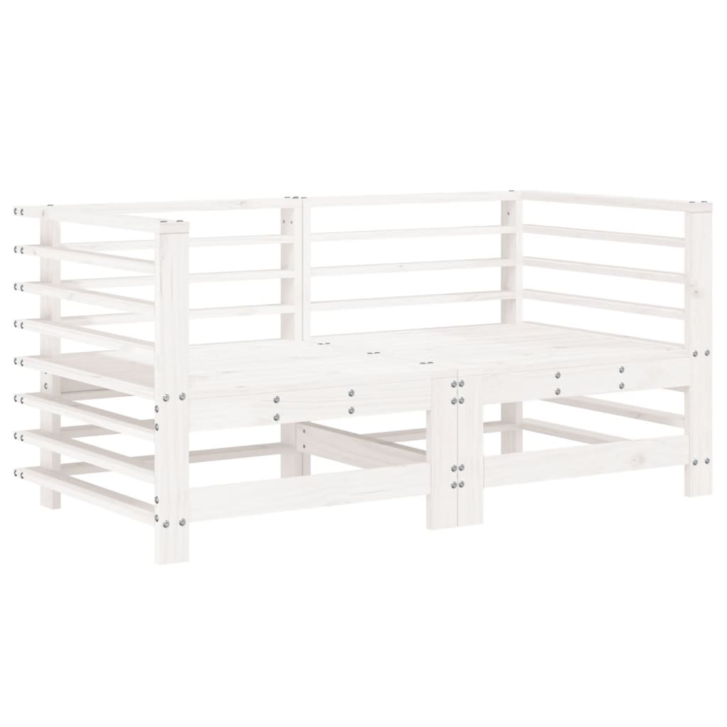 6-delige Loungeset massief grenenhout wit is nu te koop bij PeponiXL, paradijselijk wonen!