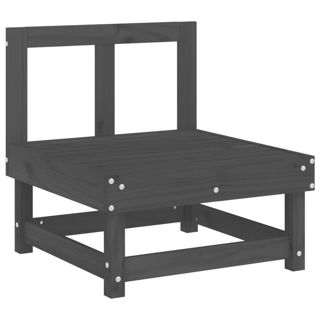7-delige Loungeset massief grenenhout grijs is nu te koop bij PeponiXL, paradijselijk wonen!