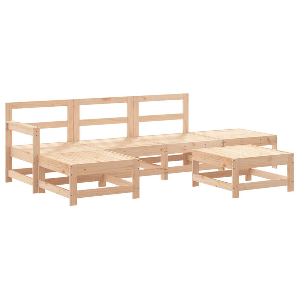 6-delige Loungeset massief grenenhout is nu te koop bij PeponiXL, paradijselijk wonen!