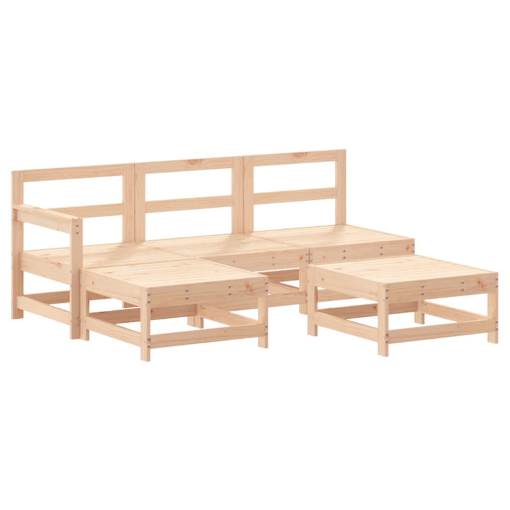 5-delige Loungeset massief grenenhout is nu te koop bij PeponiXL, paradijselijk wonen!