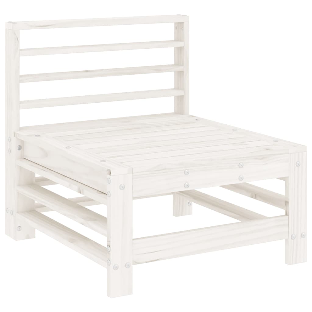5-delige Loungeset massief grenenhout wit is nu te koop bij PeponiXL, paradijselijk wonen!