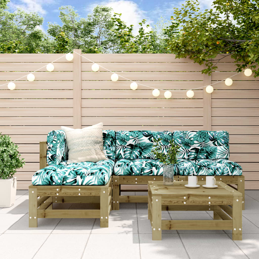 5-delige Loungeset geïmpregneerd grenenhout is nu te koop bij PeponiXL, paradijselijk wonen!