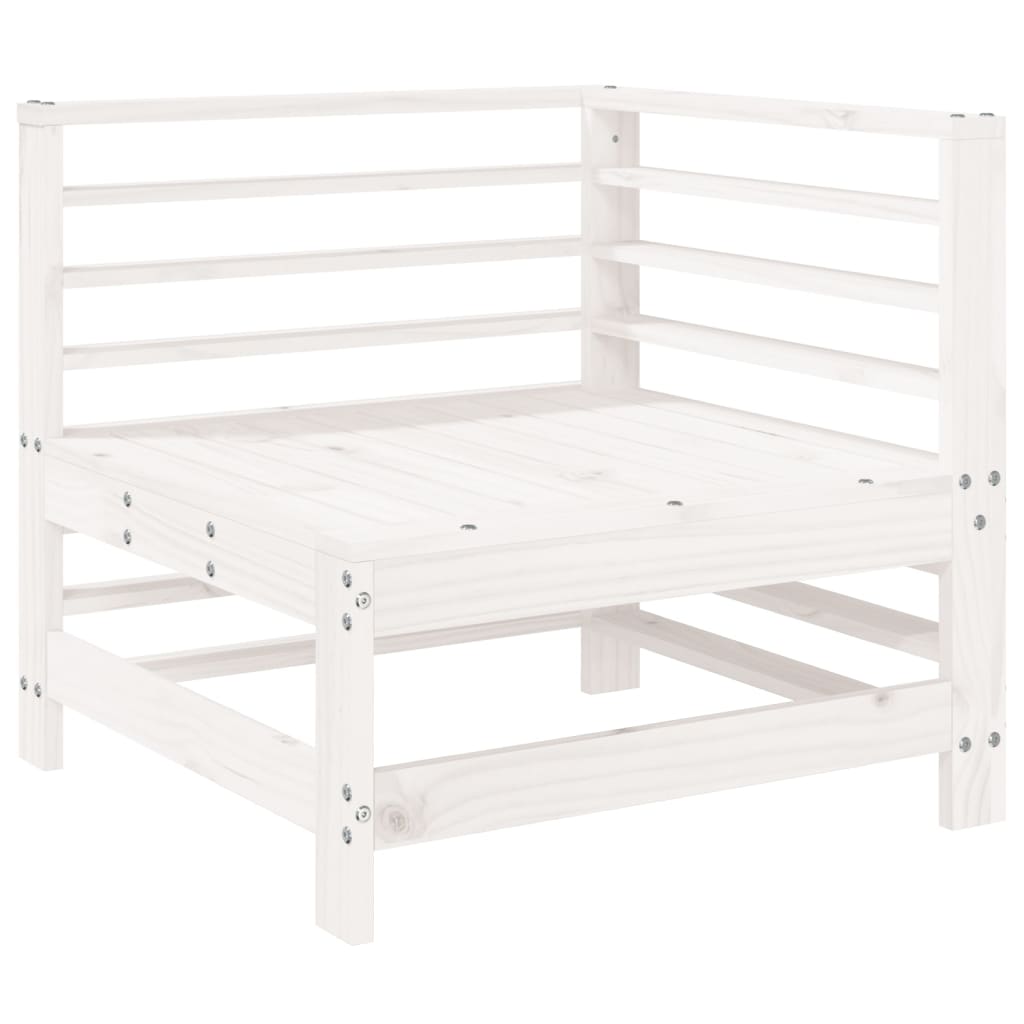 5-delige Loungeset massief grenenhout wit is nu te koop bij PeponiXL, paradijselijk wonen!