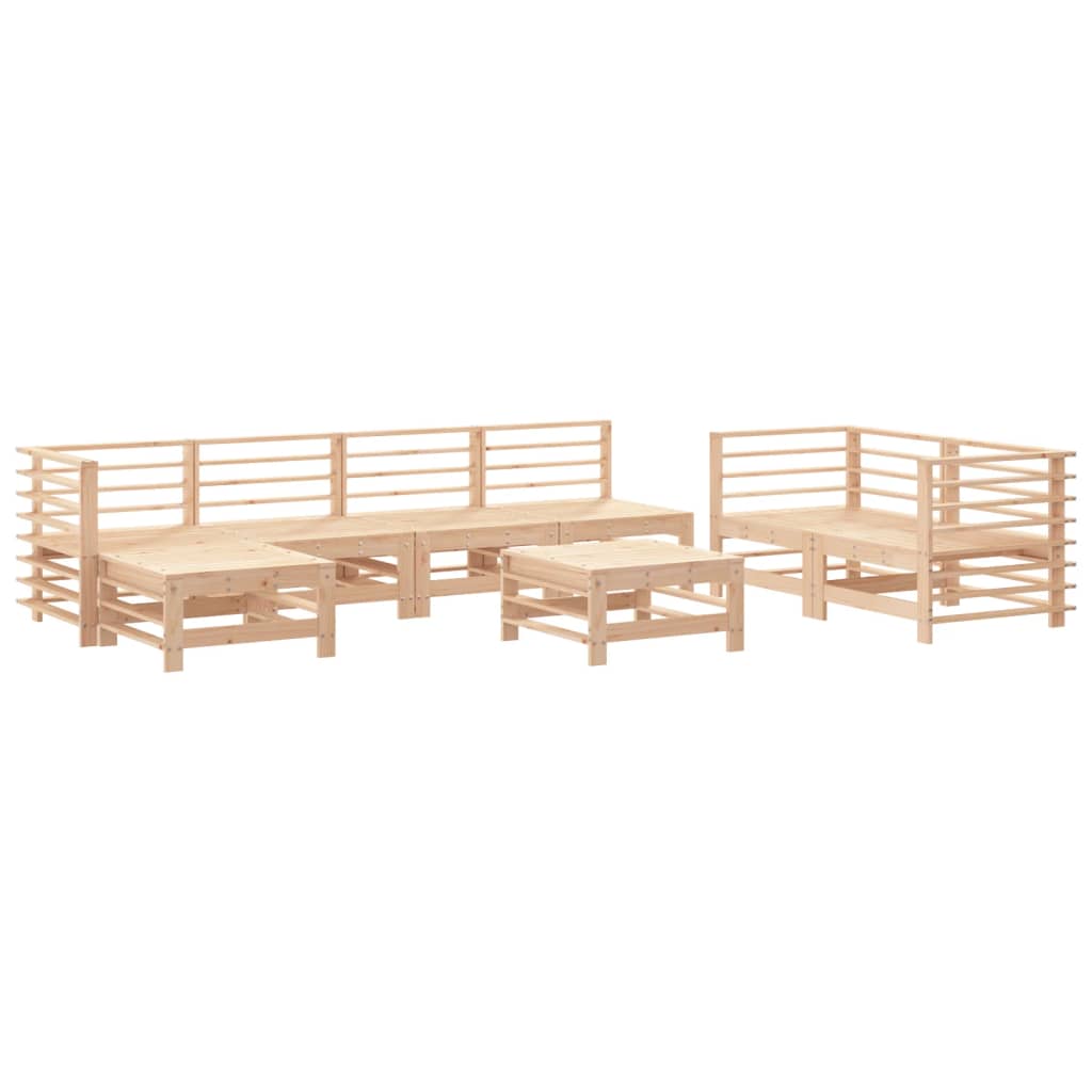8-delige Loungeset massief grenenhout is nu te koop bij PeponiXL, paradijselijk wonen!