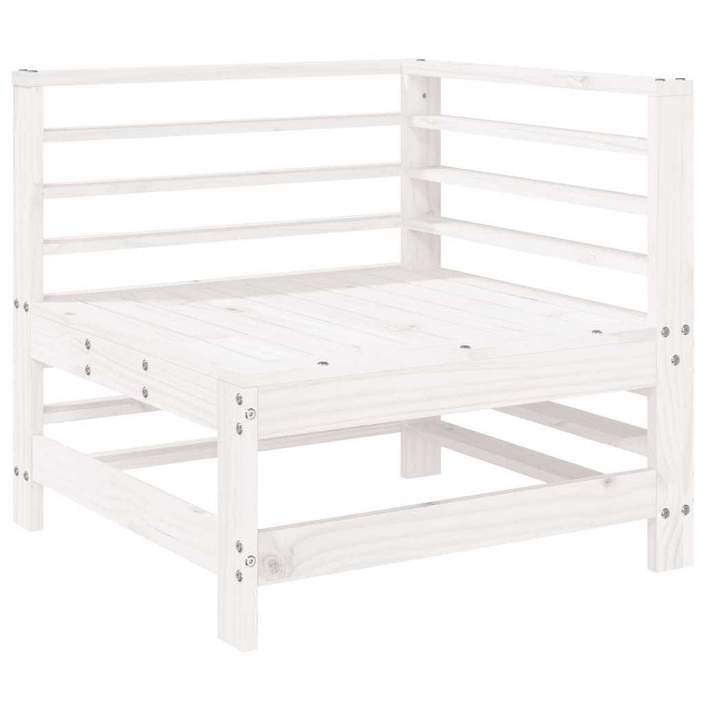 8-delige Loungeset massief grenenhout wit is nu te koop bij PeponiXL, paradijselijk wonen!