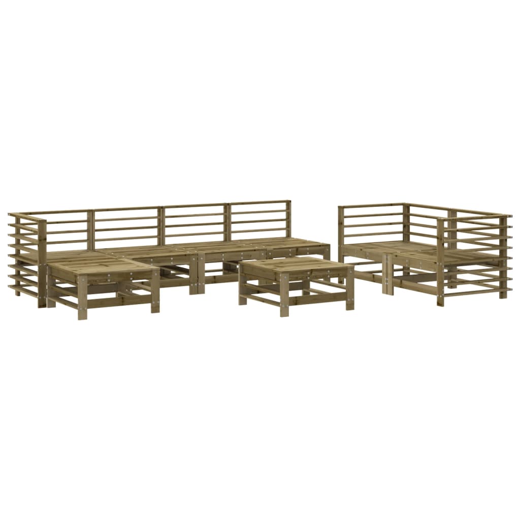 8-delige Loungeset geïmpregneerd grenenhout is nu te koop bij PeponiXL, paradijselijk wonen!