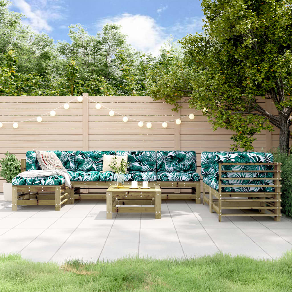 8-delige Loungeset geïmpregneerd grenenhout is nu te koop bij PeponiXL, paradijselijk wonen!