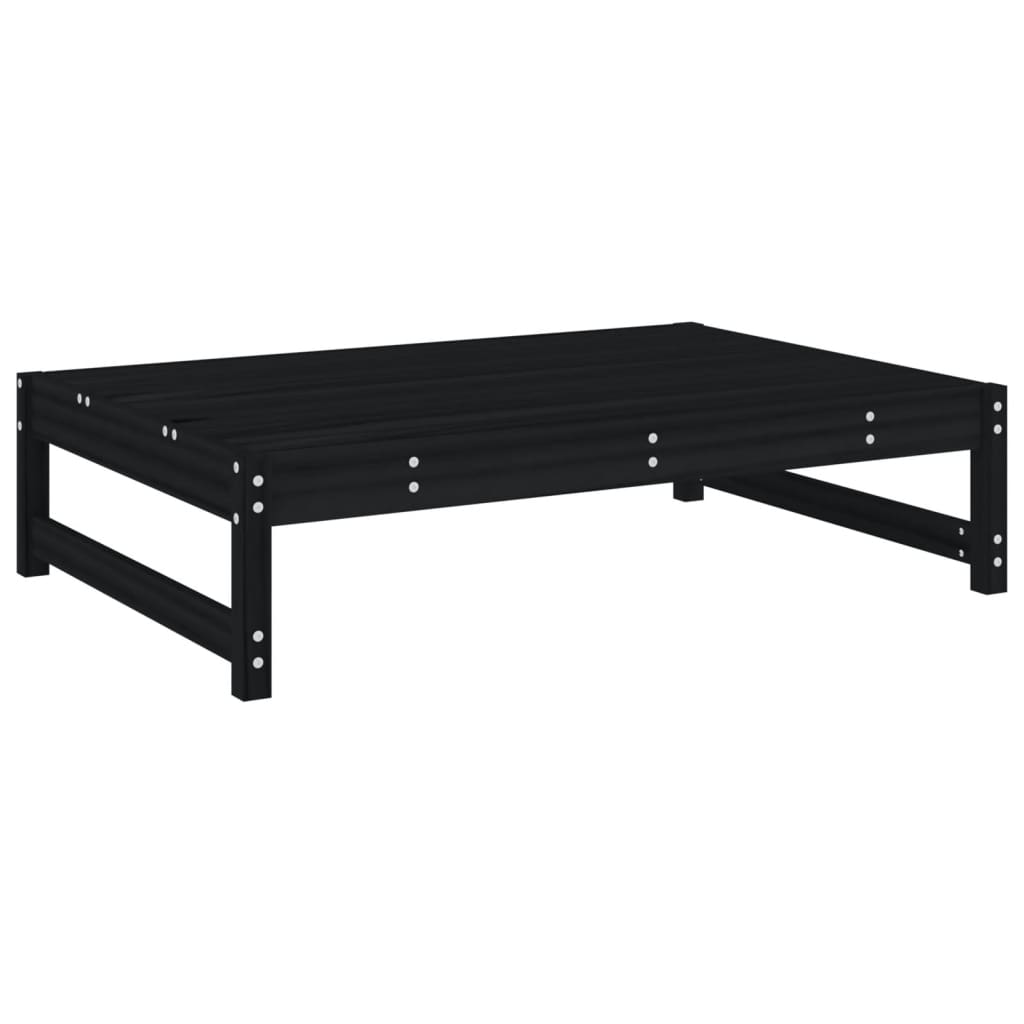 4-delige Loungeset massief grenenhout zwart is nu te koop bij PeponiXL, paradijselijk wonen!