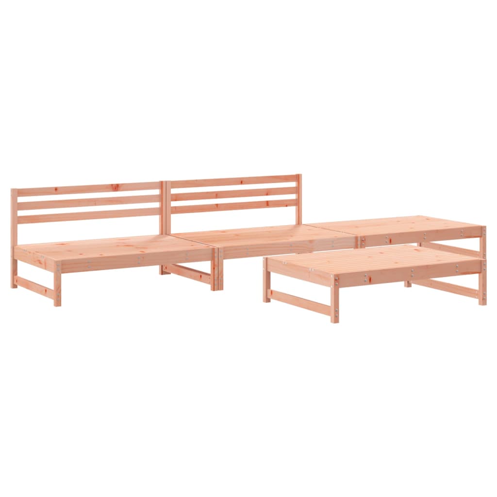 4-delige Loungeset massief douglashout is nu te koop bij PeponiXL, paradijselijk wonen!