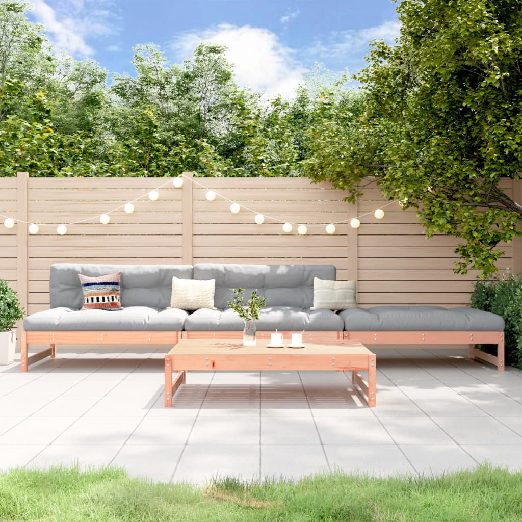 4-delige Loungeset massief douglashout is nu te koop bij PeponiXL, paradijselijk wonen!