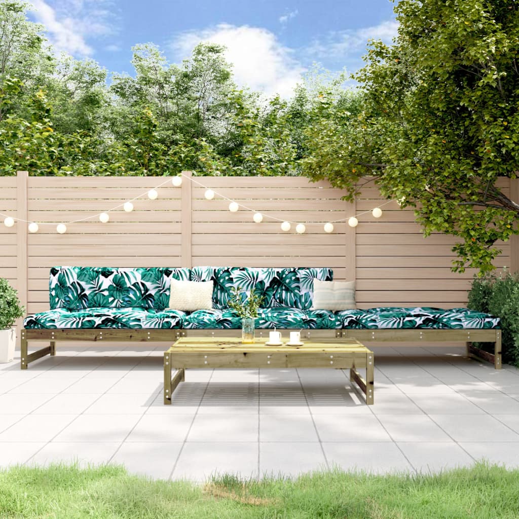 4-delige Loungeset geïmpregneerd grenenhout is nu te koop bij PeponiXL, paradijselijk wonen!
