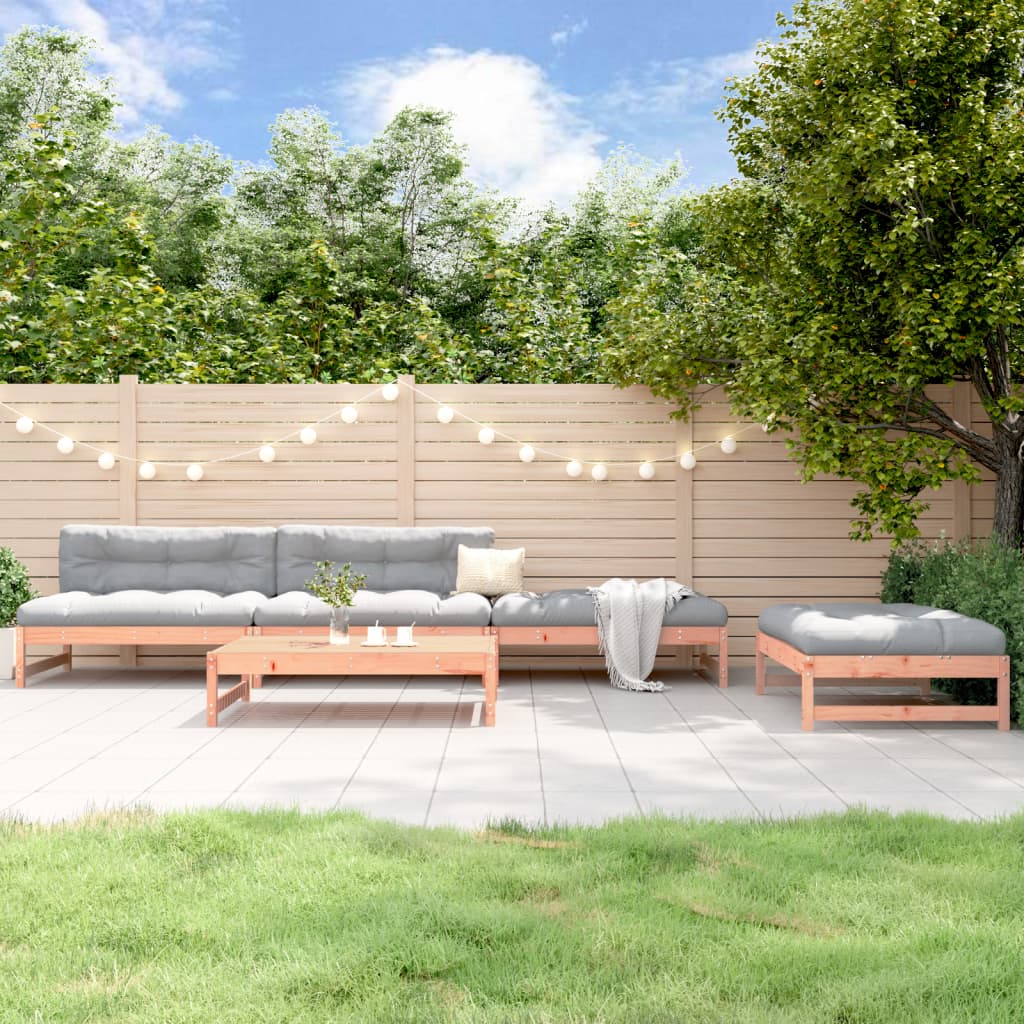 5-delige Loungeset massief douglashout is nu te koop bij PeponiXL, paradijselijk wonen!
