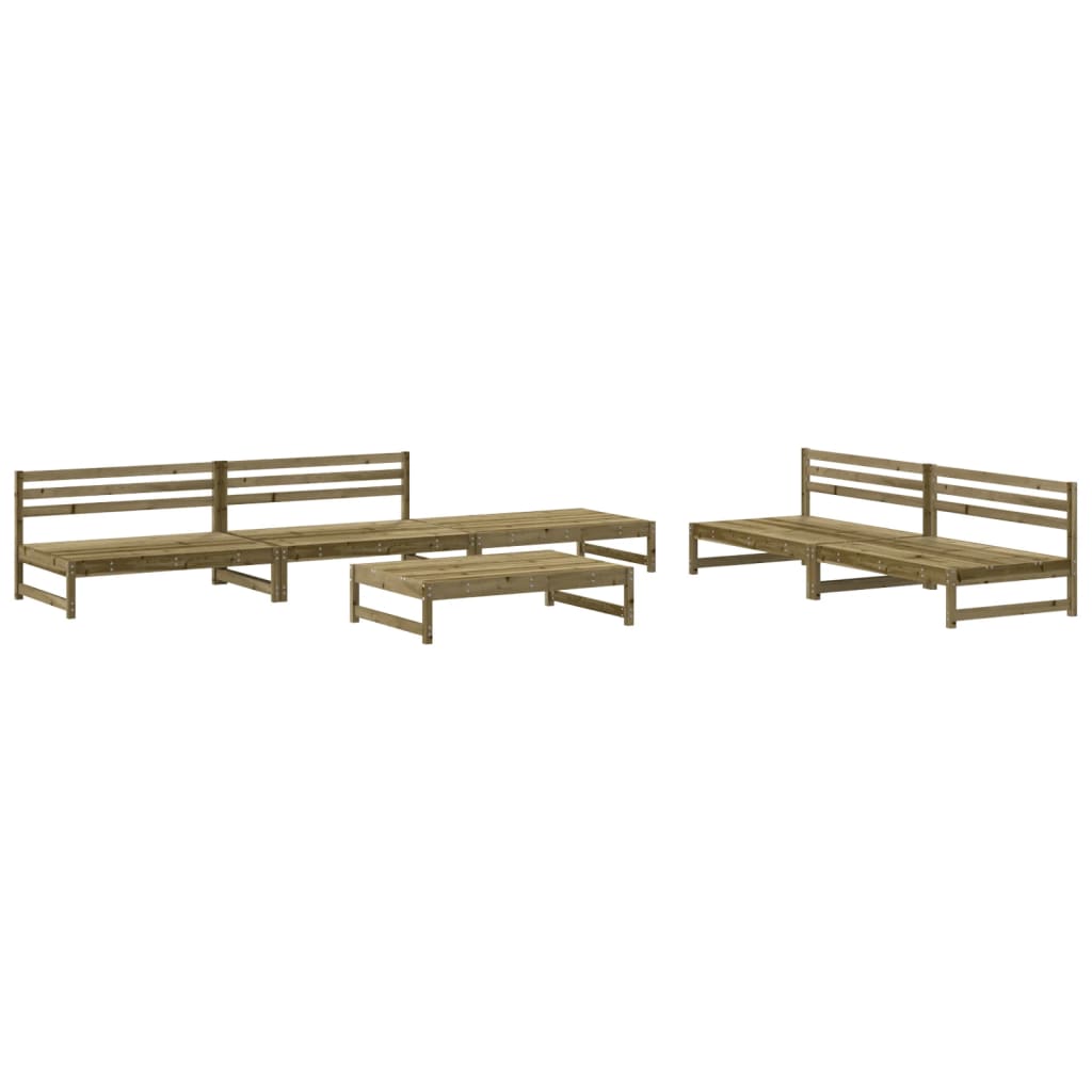 6-delige Loungeset geïmpregneerd grenenhout is nu te koop bij PeponiXL, paradijselijk wonen!