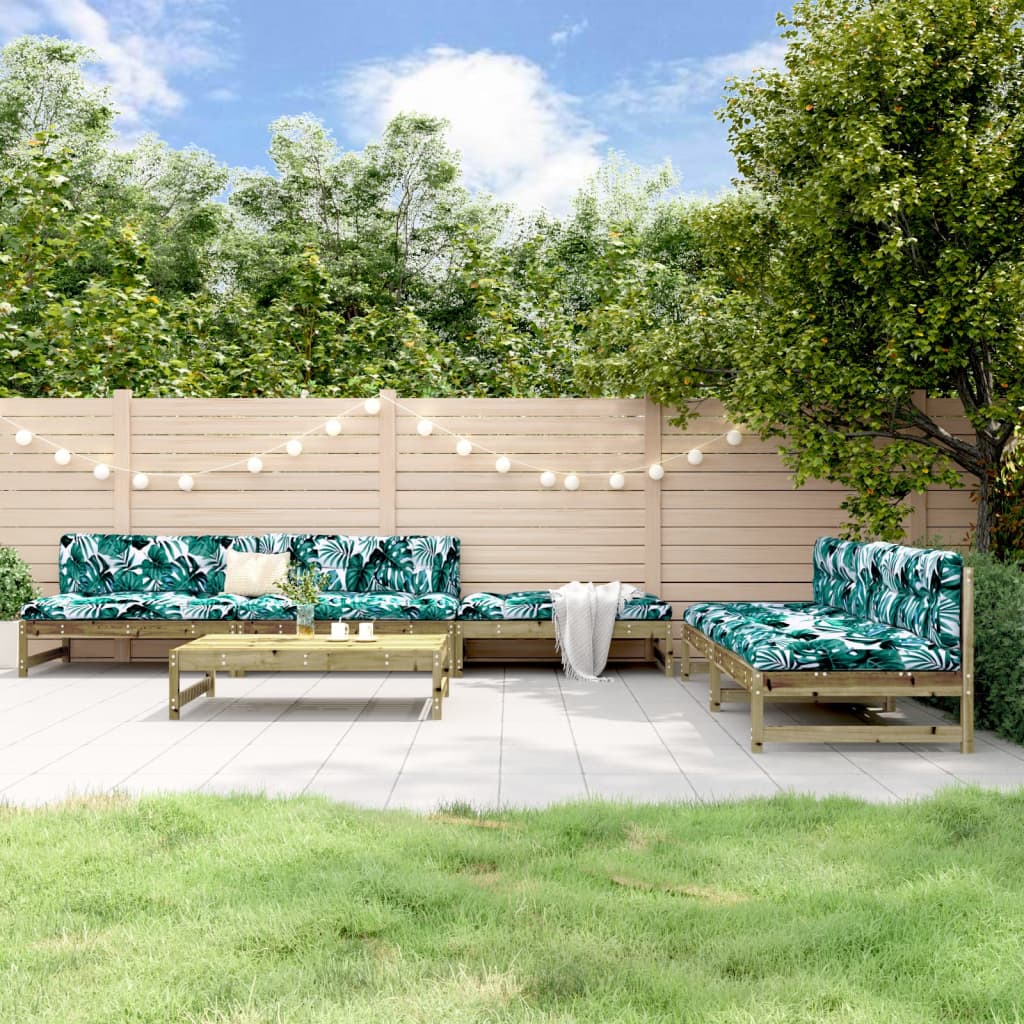 6-delige Loungeset geïmpregneerd grenenhout is nu te koop bij PeponiXL, paradijselijk wonen!