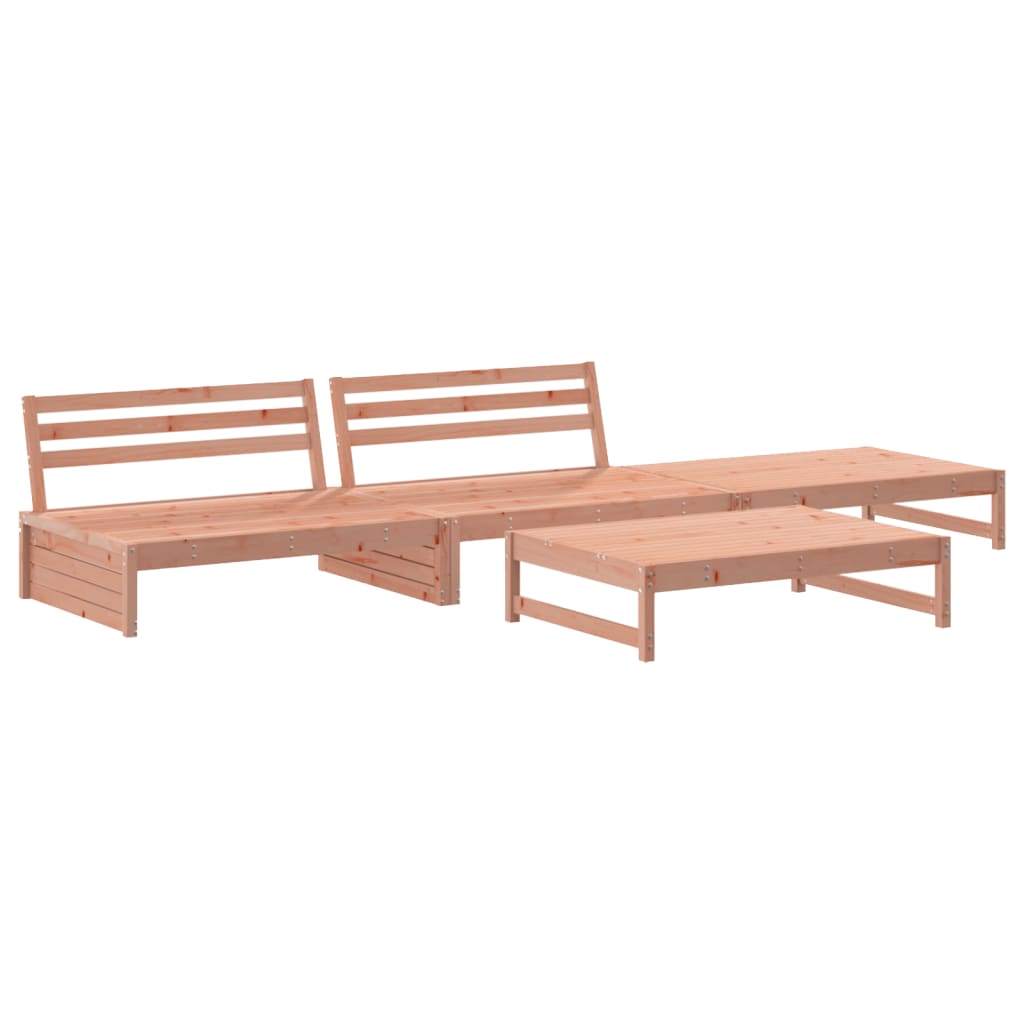 4-delige Loungeset massief douglashout is nu te koop bij PeponiXL, paradijselijk wonen!